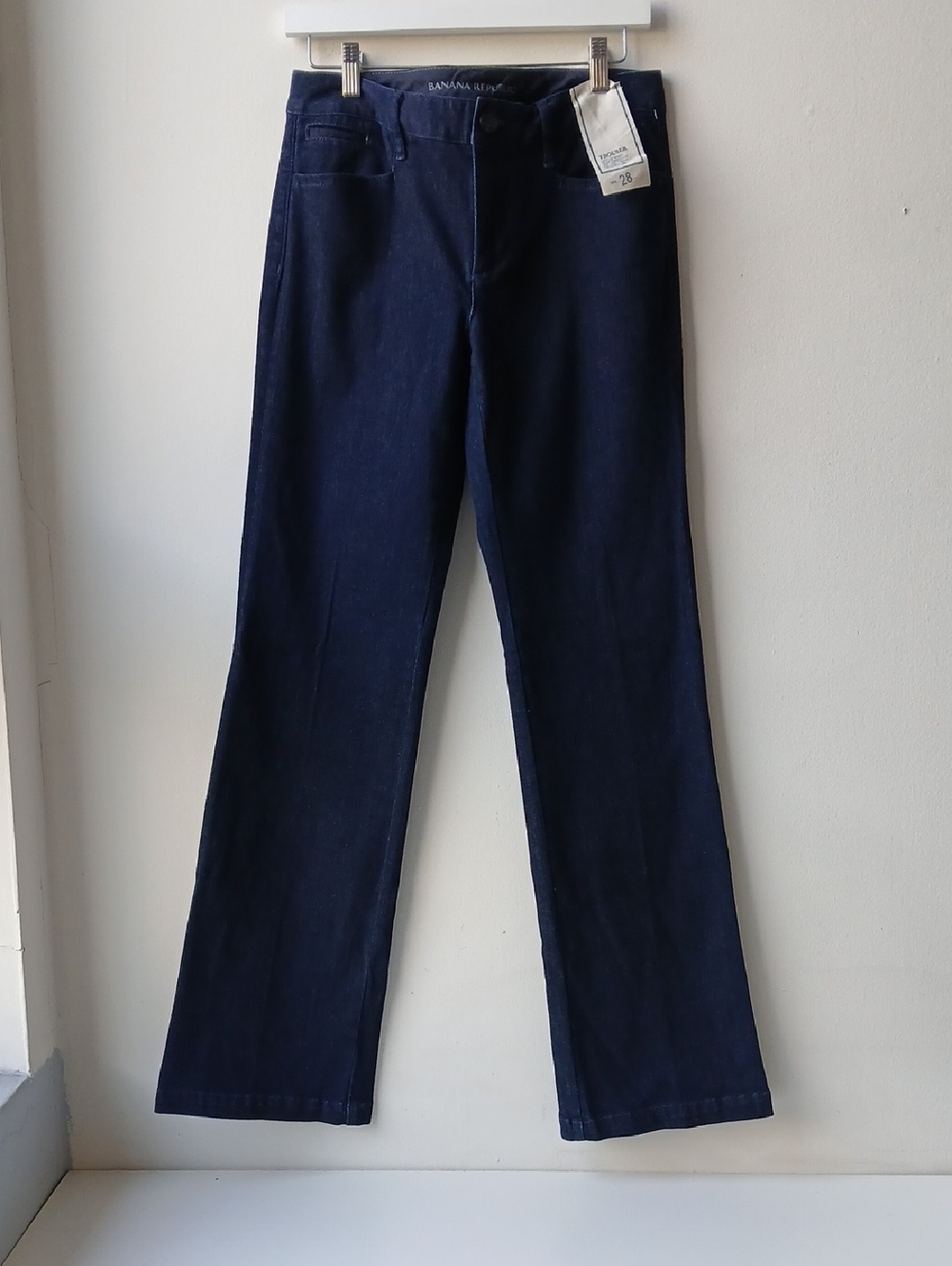 Banana Republic Trouser Denim Dark Indigo Women's 28 NWT